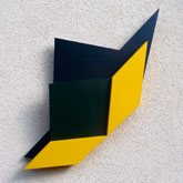 Chorégraphie du carré 4 - 1996<br><span>Peinture acrylique sur bois, envergure : 144 cm</span>