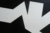 Séquence de développement du cube dans l'espace (2) - 1991<br><span>Acrylique sur papier embouti, 64 x 50 cm</span>
