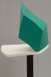 Mélancolique - 1999<br><span>Acrylique sur bois; socle en métal, hauteur sur socle: 145 cm,<br>envergure ombre blanche:70 cm</span>