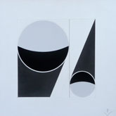 Projection circulaire 5 - 2012<br><span>Acrylique et graphite sur papier embouti, 50 x 50 cm</span>