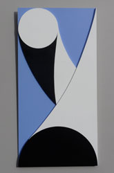 Série 4/8 - 2010<br><span>Acrylique sur bois découpé et assemblé, 40 x 80 cm</span>